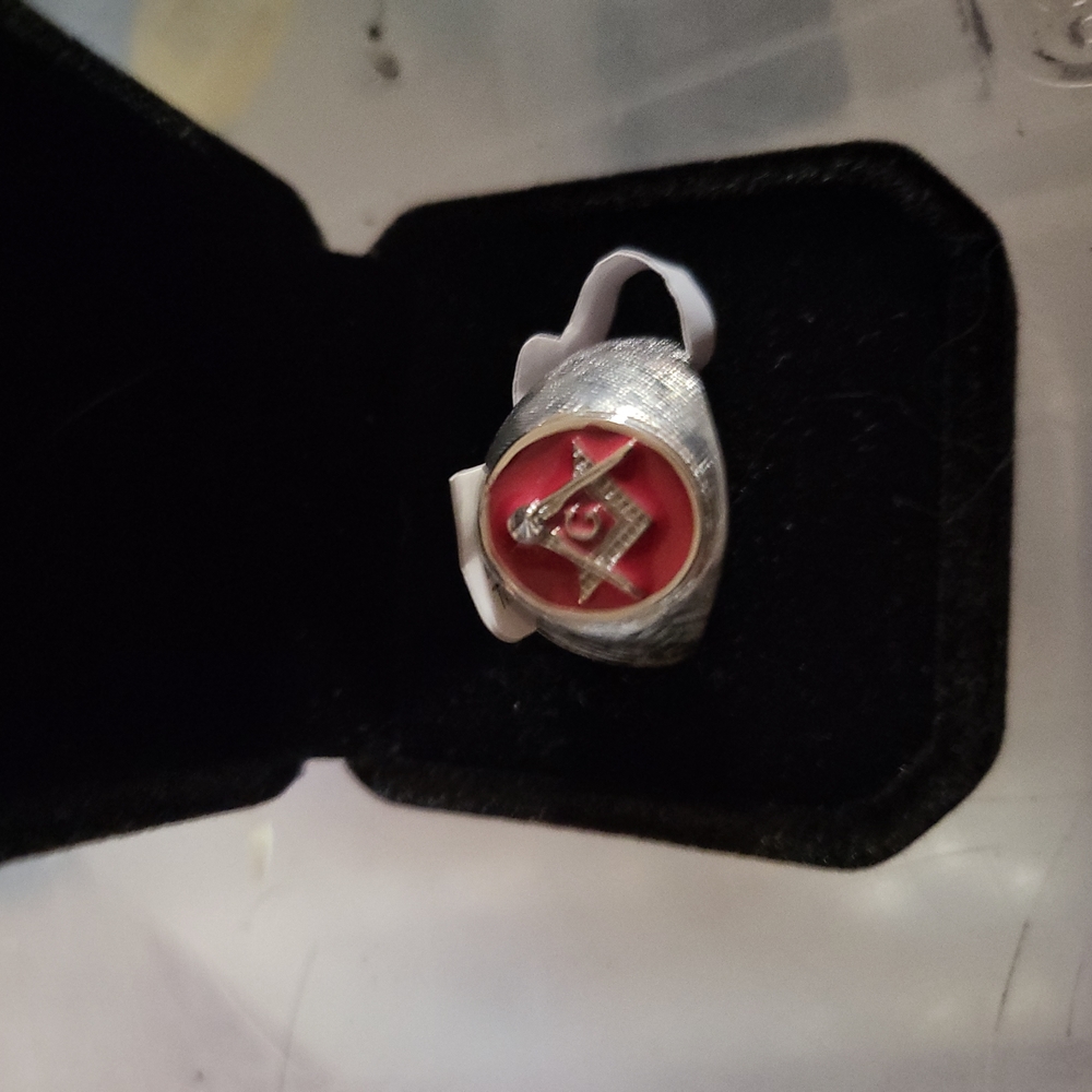Men's Stainless Steel Masonic ring